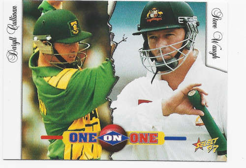 DARYLL CULLINAN - 1997 SELECT CRICKET COLLECTION - `ONE ON ONE`  TRADING CARD 57