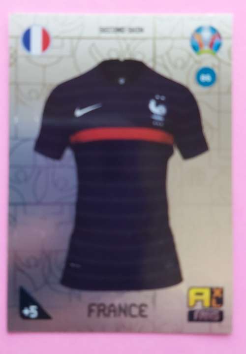 FRANCE - PANINI  `EURO 2020 KICK OFF` -  FOIL `SECOND SKIN FANS` TRADING CARD 86