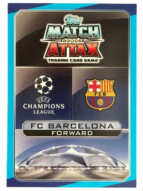 NEYMAR Jr -TOPPS CHAMPIONS LEAGUE COLLECTION 2016/17 -  BASE TRADING CARD BAR15