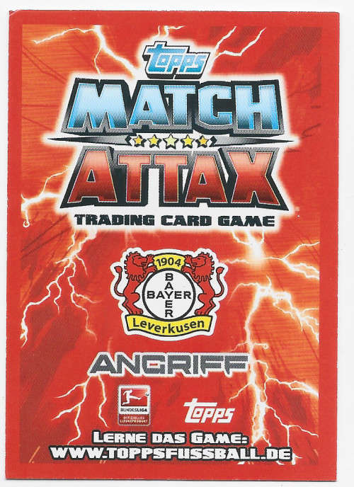 HEUNG MIN SON - TOPPS `MATCH ATTAX BUNDESLIGA` 2013 - BASE TRADING CARD