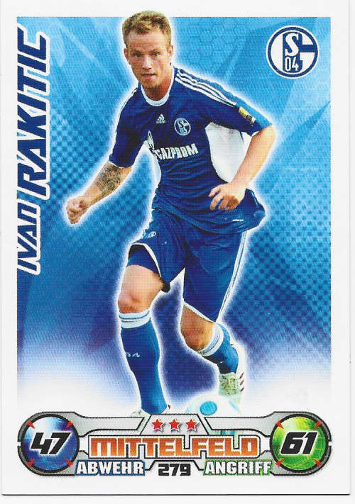 IVAN RAKITIC - TOPPS `MATCH ATTAX BUNDESLIGA` 2009/10 - BASE TRADING CARD