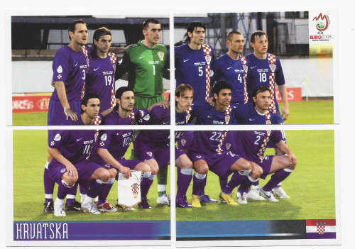 CROATIA -PANINI EURO 2008 STICKER COLLECTION - TEAM SET OF 4 STICKERS with MODRIC