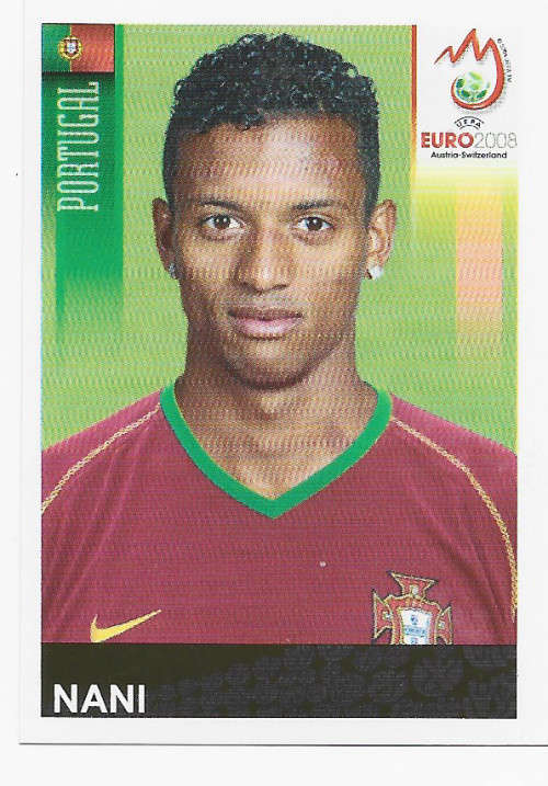 NANI - PANINI EUFA EURO 2008 STICKER COLLECTION - RARE ROOKIE STICKER 117