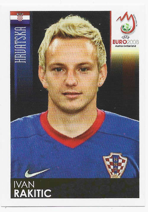 IVAN RAKITIC (Croatia) - PANINI EUFA EURO 2008 STICKER COLLECTION - RARE ROOKIE STICKER 192
