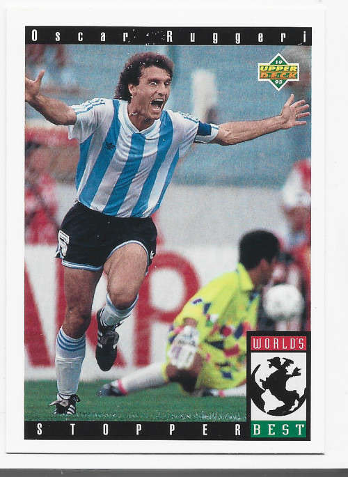 OSCAR RUGGERI (Argentina) - FIFA WORLD CUP 1994 USA `UPPER DECK`  - TRADING CARD 102