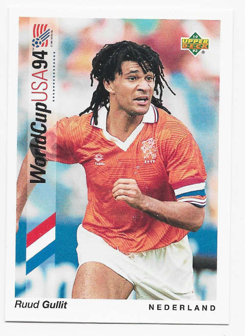 RUUD GULLIT (Holland) - FIFA WORLD CUP 1994 USA `UPPER DECK`  - TRADING CARD 81
