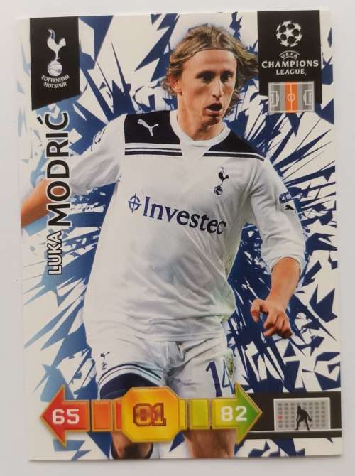 LUKA MODRIC - PANINI `CHAMPIONS LEAGUE UPDATES 2010/2011 - RARE UPDATE TRADING CARD