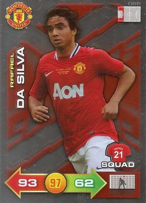 RAFAEL - PANINI `MANCHESTER UNITED ADRENALYN XL 2012` - RARE `SPECIAL SQUAD` FOIL CARD 68