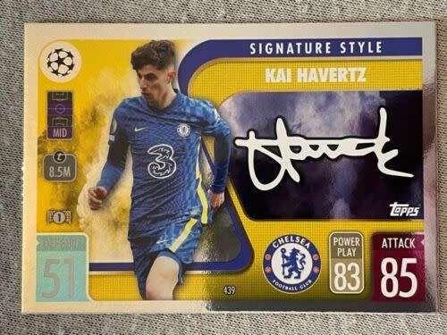 KAI HAVERTZ - TOPPS `CHAMPIONS LEAGUE` 2021/22 -  FOIL `SIGNATURE STYLE` TRADING CARD