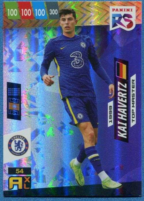 KAI HAVERTZ - PANINI `FIFA 365 COLLECTION` 2021/22 - RISING STAR `TOP MASTER` FOIL TRADING CARD