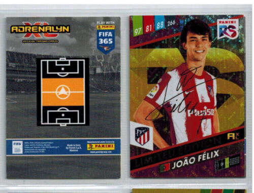 JOAO FELIX - PANINI `FIFA 365 COLLECTION` 2021/22 - GOLD `LIMITED EDITION` AUTO TRADING CARD