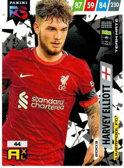 HARVEY ELLIOTT (Liverpool) - PANINI `FIFA 365 COLLECTION` 2021/22 - RISING STAR TRADING CARD 44