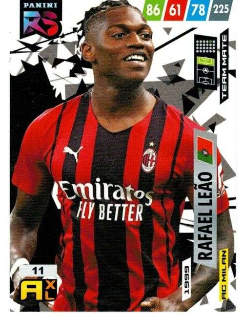 RAFAEL LEAO (AC Milan) - PANINI `FIFA 365 COLLECTION` 2021/22 - RISING STAR TRADING CARD 11