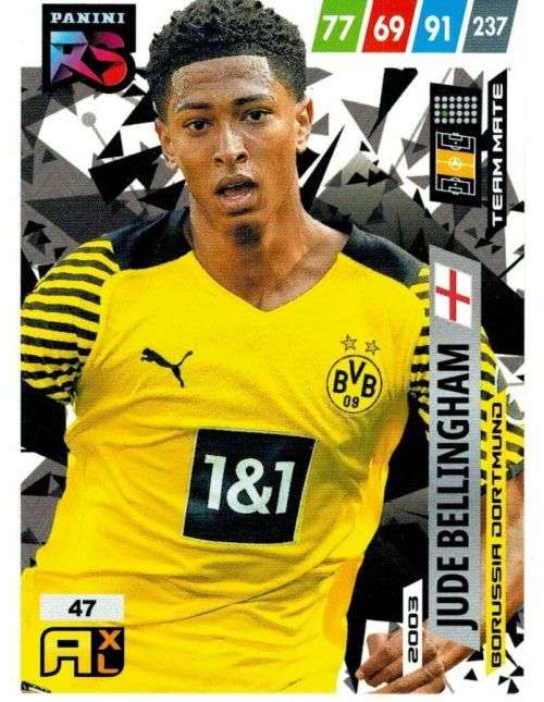 JUDE BELLINGHAM (B. Dortmund) - PANINI `FIFA 365 COLLECTION` 2021/22 - RISING STAR TRADING CARD 47
