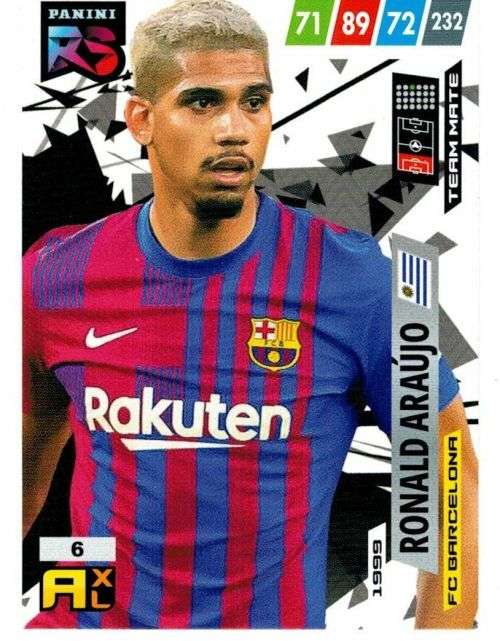 RONALD ARAUJO (Barcelona) - PANINI `FIFA 365 COLLECTION` 2021/22 - RISING STAR TRADING CARD 6