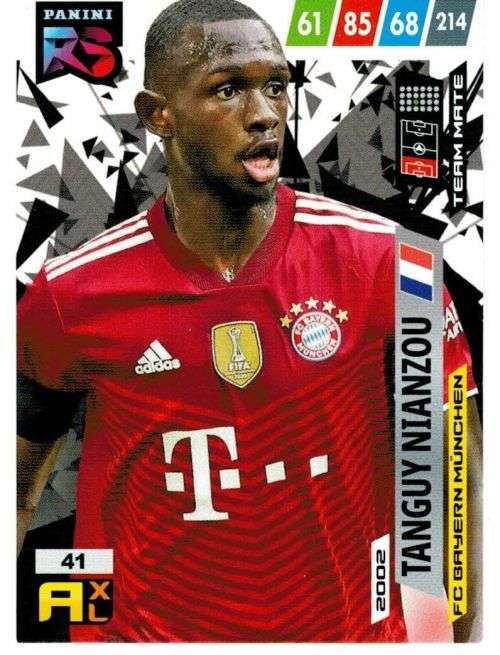TANGUY NIANZOU (Bayern Munchen) - PANINI `FIFA 365 COLLECTION` 2021/22 - RISING STAR TRADING CARD 41