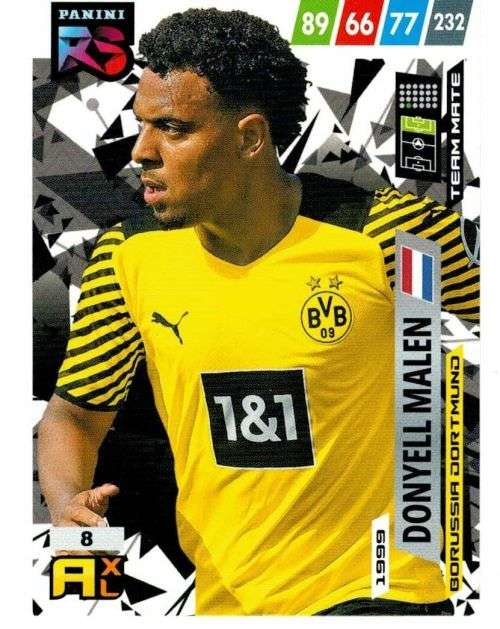 DONYELL MALEN (B. Dortmund) - PANINI `FIFA 365 COLLECTION` 2021/22 - RISING STAR TRADING CARD 8