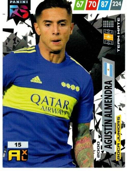 AGUSTIN ALMENDRA (Argentina) - PANINI `FIFA 365 COLLECTION` 2021/22 - RISING STAR TRADING CARD 15