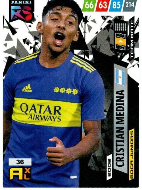 CRISTIAN MEDINA (Argentina) - PANINI `FIFA 365 COLLECTION` 2021/22 - RISING STAR TRADING CARD 36