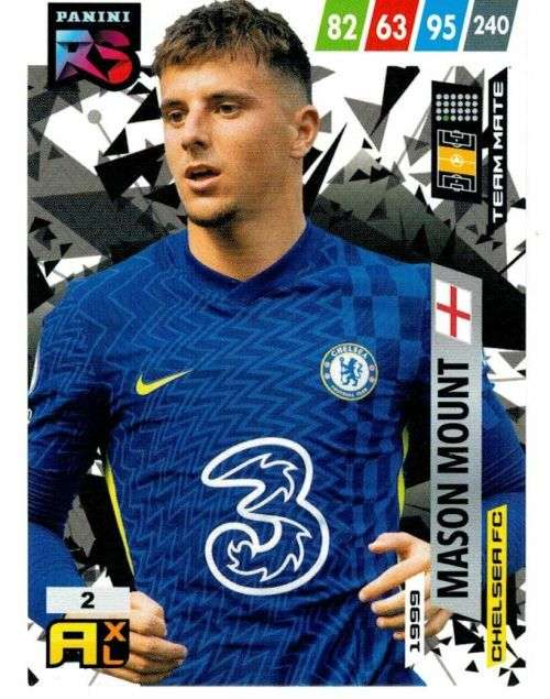 MASON MOUNT (Chelsea) - PANINI `FIFA 365 COLLECTION` 2021/22 - RISING STAR TRADING CARD 2