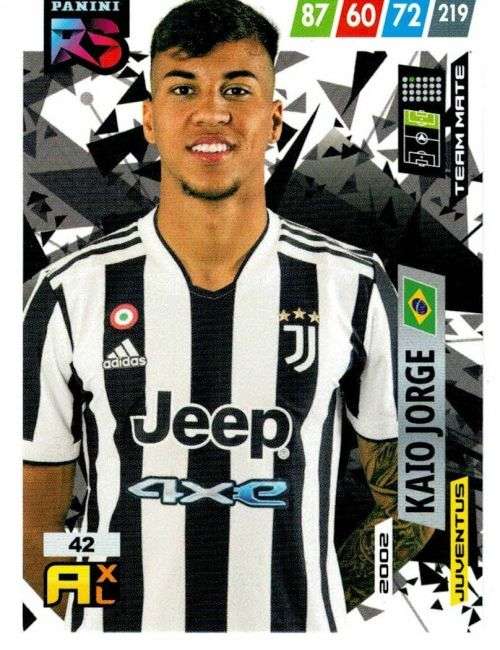 KAIO JORGE (Juventus) - PANINI `FIFA 365 COLLECTION` 2021/22 - RISING STAR TRADING CARD 42