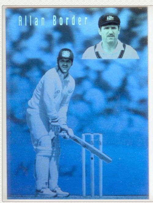 ALAN BORDER - FUTERA CRICKET COLLECTION 1994/95 - VERY RARE `HOLOGRAM LIMITED EDITION` TRADING CARD