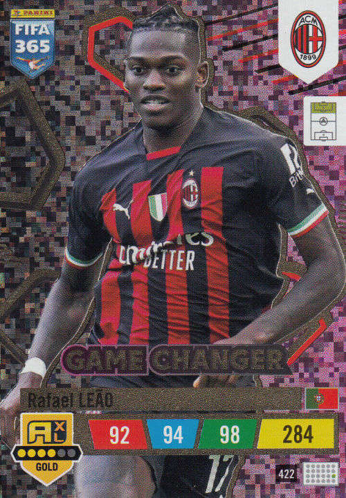 RAFAEL LEAO - PANINI `FIFA 365 COLLECTION` 2023 - `GAME CHANGER` FOIL TRADING CARD 422