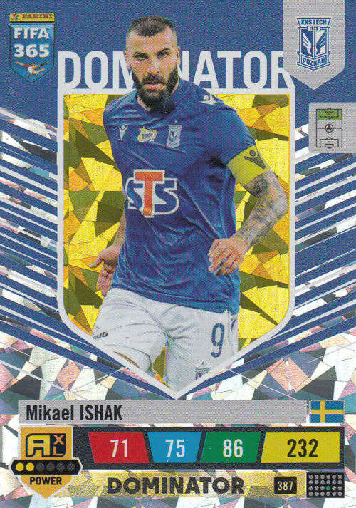 MIKAEL ISHAK - PANINI `FIFA 365 COLLECTION` 2023 - `DOMINATOR` FOIL TRADING CARD 387