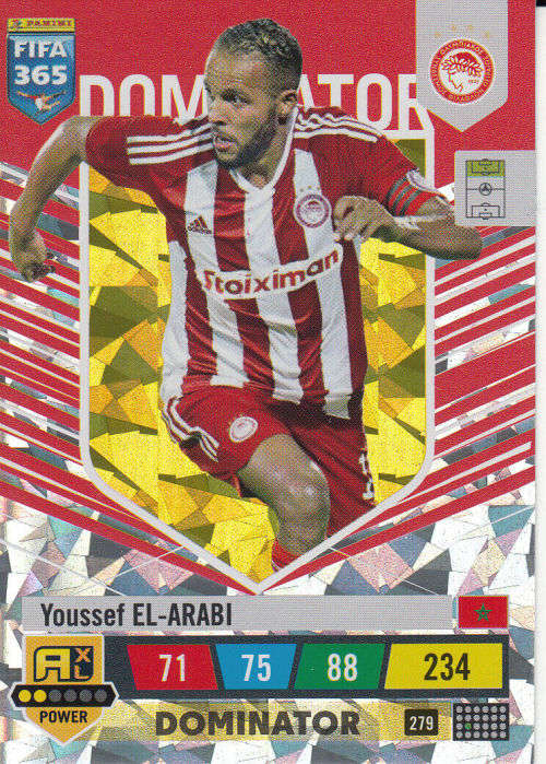 YOUSSEF EL ARABI - PANINI `FIFA 365 COLLECTION` 2023 - `DOMINATOR` FOIL TRADING CARD 279