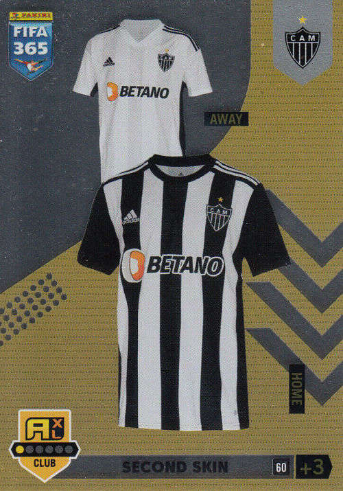 CLUBE ATLETICO MINEIRO - PANINI `FIFA 365 COLLECTION` 2023 - `SECOND SKIN` FOIL TRADING CARD 60