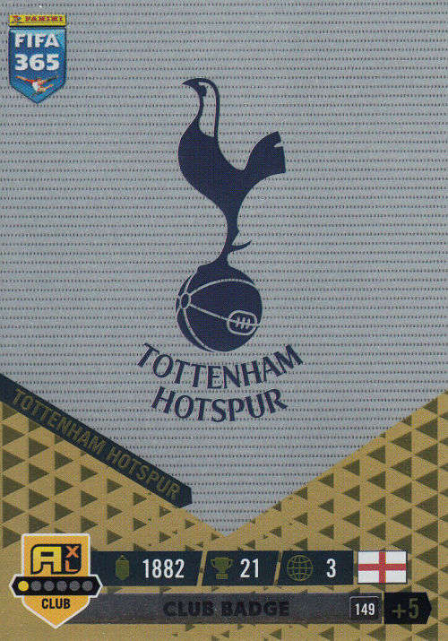 TOTTENHAM HOTSPURS - PANINI `FIFA 365 COLLECTION` 2023 - `CLUB BADGE` FOIL TRADING CARD 149