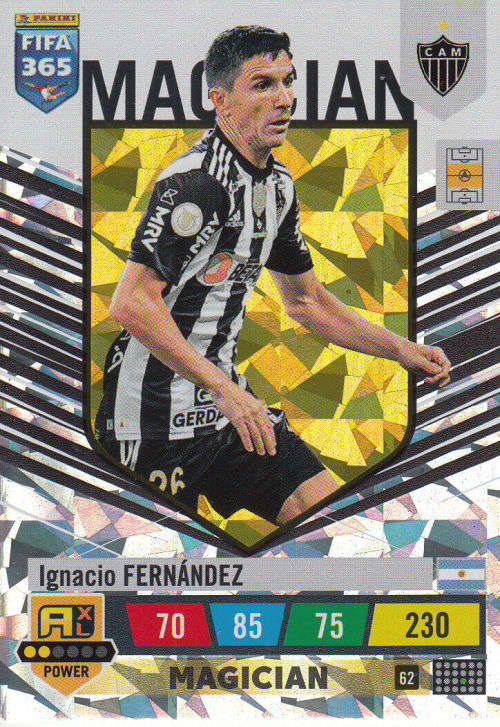 IGNACIO FERNANDEZ - PANINI `FIFA 365 COLLECTION` 2023 - `MAGICIAN` FOIL TRADING CARD 62