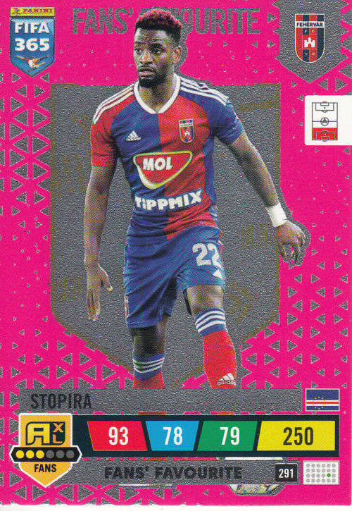 STOPIRA - PANINI `FIFA 365 COLLECTION` 2023 - `FANS FAVORITE` FOIL TRADING CARD 291