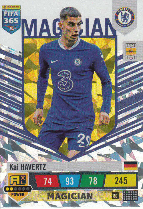 KAI HAVERTZ - PANINI `FIFA 365 COLLECTION` 2023 - `MAGICIAN` FOIL TRADING CARD 80