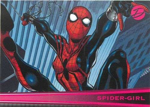 SPIDER GIRL - MARVEL `DANGEROUS DIVAS` 2011 Series I - RITTENHOUSE - PARALLEL `FOIL` TRADING CARD 69