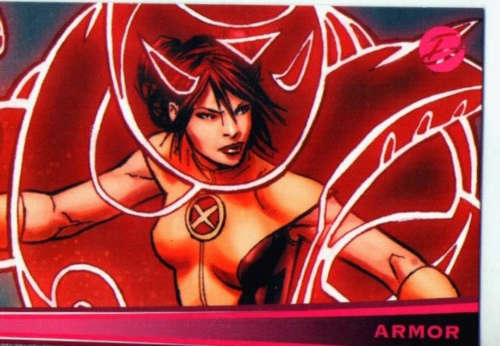 ARMOR - MARVEL `DANGEROUS DIVAS` 2011 Series I - PARALLEL `FOIL` TRADING CARD 42