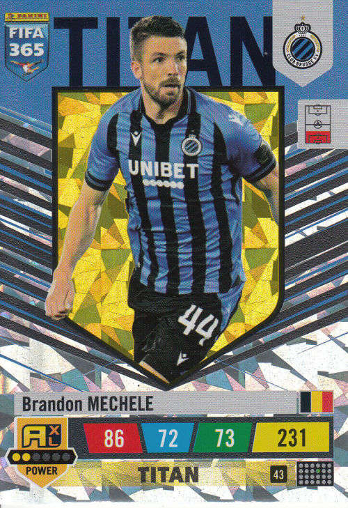 BRANDON MECHELE - PANINI `FIFA 365 COLLECTION` 2023 - `TITAN` FOIL TRADING CARD 43