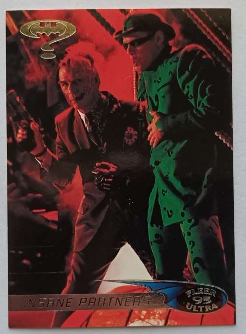 DC COMICS - FLEER ULTRA 1995 `BATMAN FOREVER`  - `Insane Partners` TRADING CARD 23