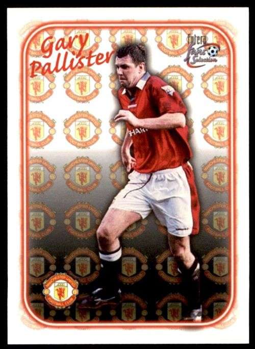 GARY PALLISTER - MAN. UNITED `Futera Fans Selection 1997`  - `EMBOSSED` TRADING CARD SE15