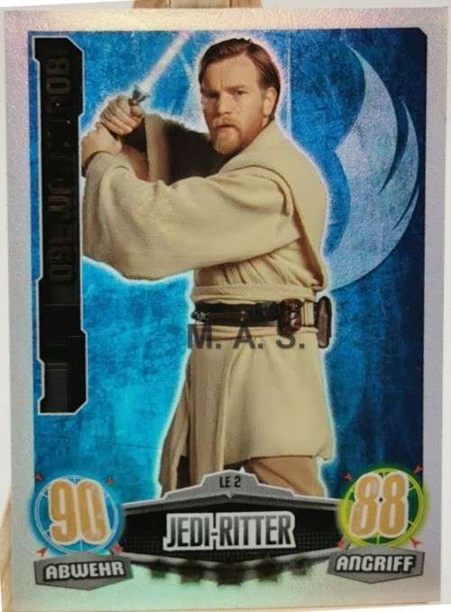 OBI-WAN KENOBI - TOPPS `STAR WARS F/ATTAX MOVIE SERIES 1` 2012 - RARE `LIMITED EDITION`CARD L2 - Ger