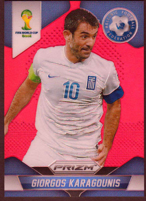 GIORGOS KARAGOUNIS - WORLD CUP 2014 PANINI `PRIZM`- RED PLAID PRIZM  TRADING CARD 101 (13 of 149)