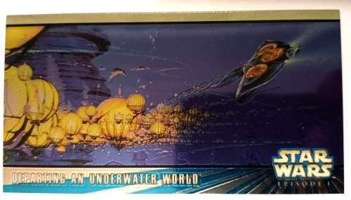 STAR WARS `EPISODE 1` WIDEVISION by TOPPS - RARE `CHROME` INSERT CARD HC2