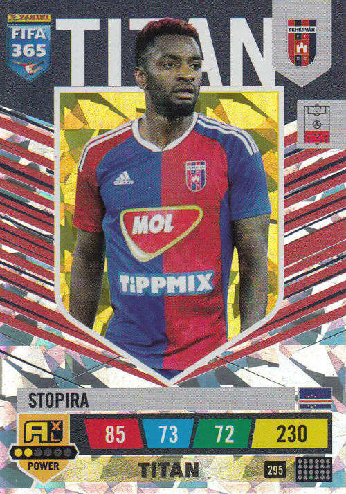 STOPIRA - PANINI `FIFA 365 COLLECTION` 2023 - `TITAN` FOIL TRADING CARD 295