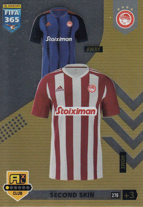 OLYMPIACOS FC - PANINI `FIFA 365 COLLECTION` 2023 - `SECOND SKIN` FOIL TRADING CARD 276