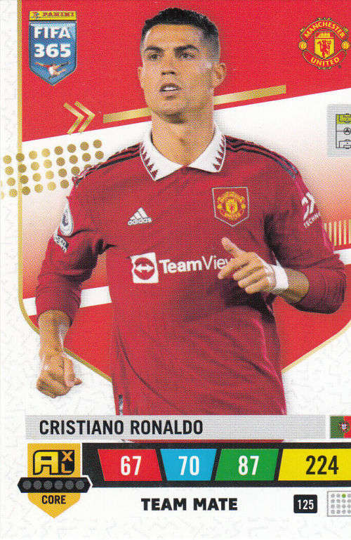 CRISTIANO RONALDO - PANINI `FIFA 365`COLLECTION 2023 - BASE TRADING CARD