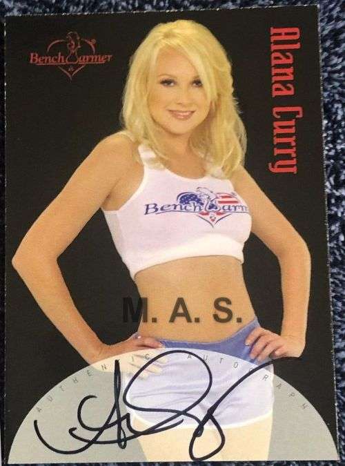 ALANA CURRY - BENCHWARMER 2004 SERIES II - CERTIFIED `AUTOGRAPH` TRADING CARD 16 of 20