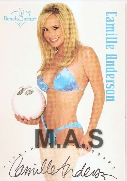 CAMILLE ANDERSON - BENCHWARMER  2002 ORIGINAL SERIES  - CERTIFIED `AUTOGRAPH` TRADING CARD