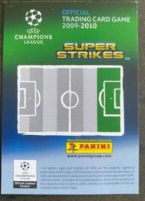 LIONEL MESSI - PANINI `CHAMPIONS LEAGUE` 2009/10 - `RARE` GOLD FOIL `CHAMPION` TRADING CARD