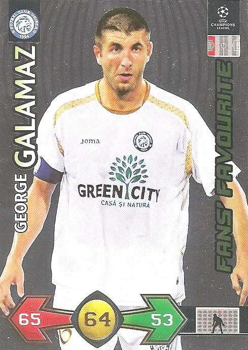 GEORGE GALAMAZ - PANINI `CHAMPIONS LEAGUE S/STRIKES 2009/10` - FOIL `FANS FAVOURITE` TRADING CARD