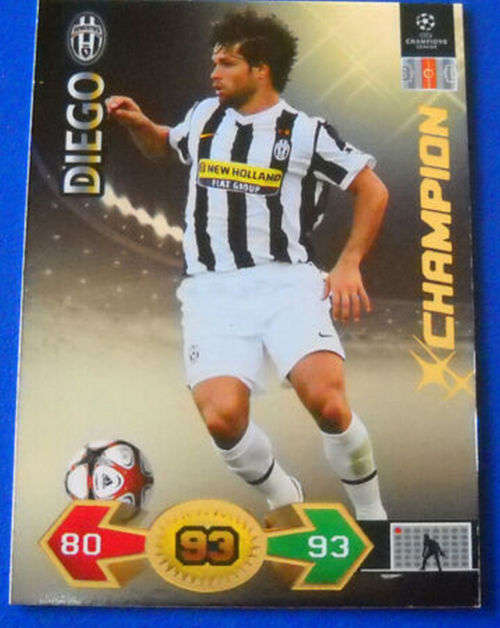 DIEGO  - PANINI `CHAMPIONS LEAGUE S/STRIKES 2009/10` - RARE `CHAMPION`TRADING  CARD